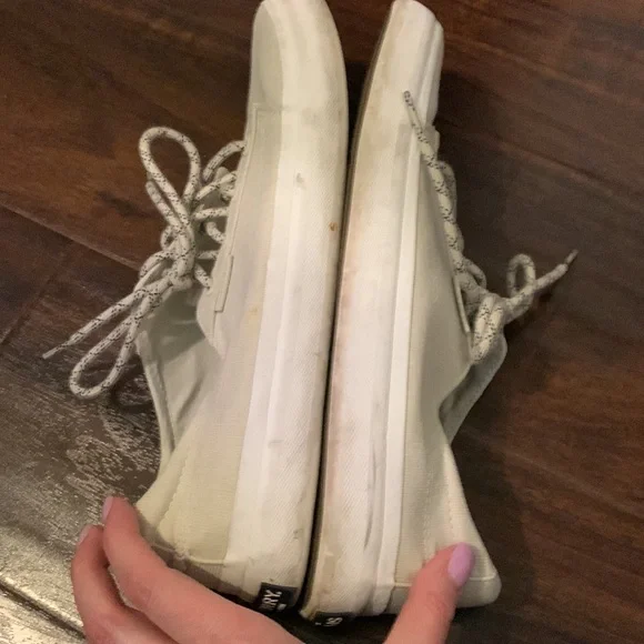 SOLD Off White Canvas Sperry Top-Sider - Picture 7 of 8